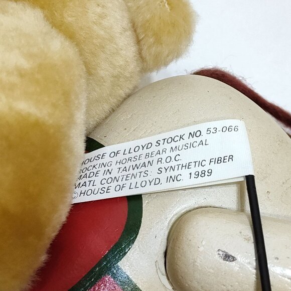 House Of Lloyd Rocking Horse Bear Musical Santa Claus Is Coming To Town See Vid. - Picture 12 of 14